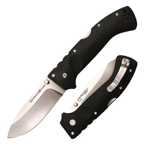 0" CPM S35VN <b>Steel</b> Blade Black G10 Handle. . Cold steel folding knives